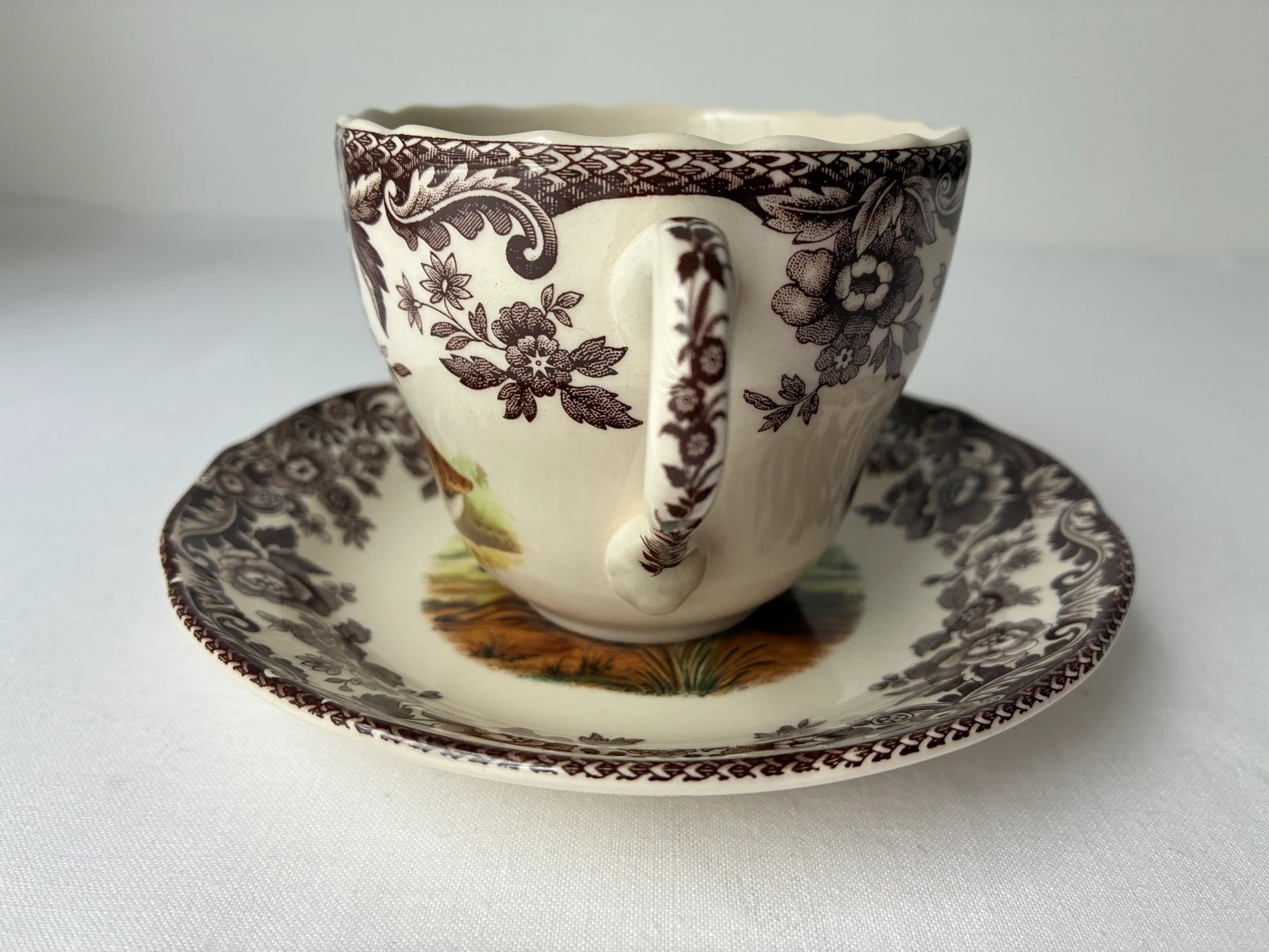 Vintage Spode Woodland Quail Cup and Saucer – photo 10